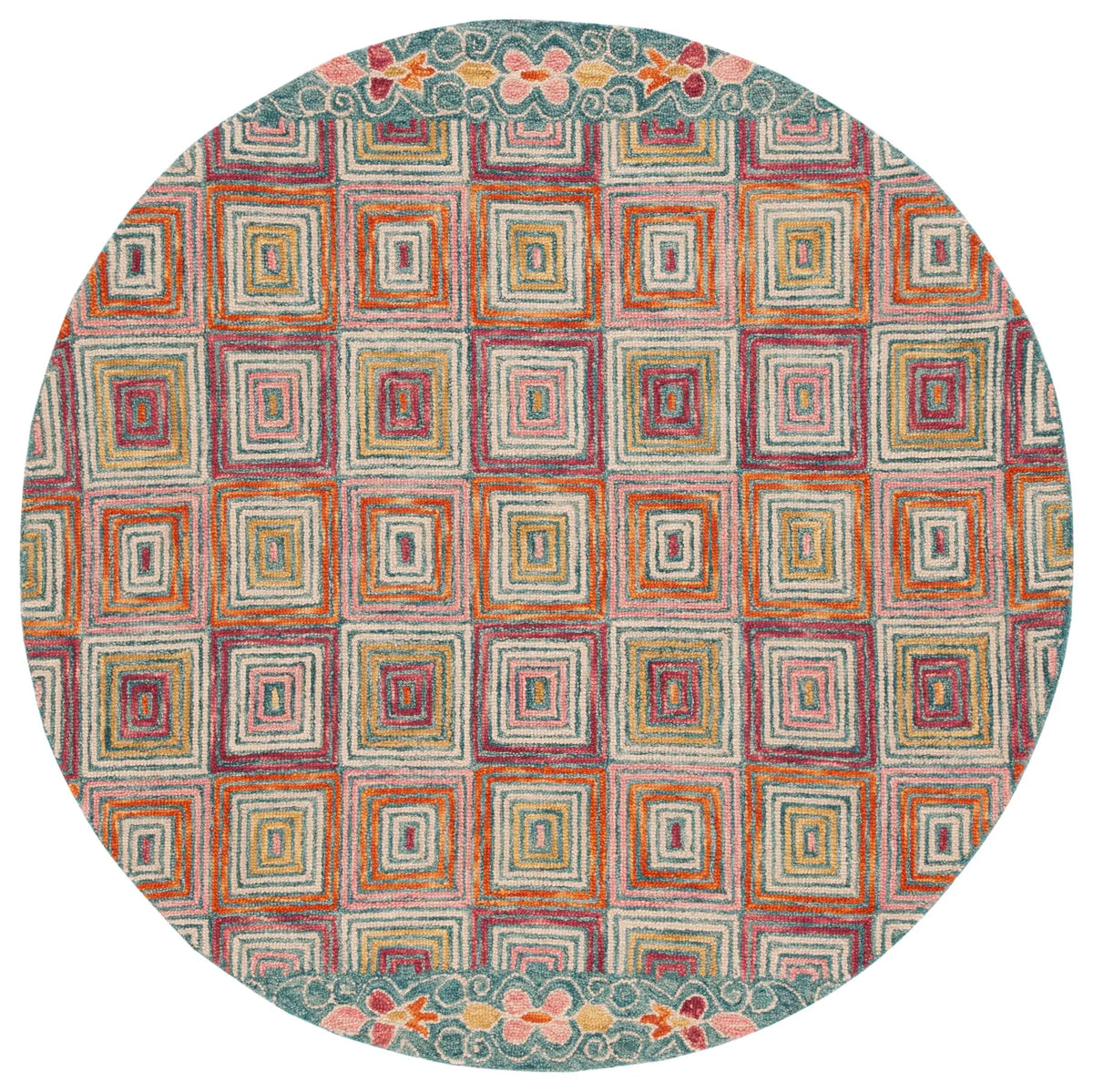 Safavieh Aspen 6'-0" x 6'-0" Rug in Pink / Gold