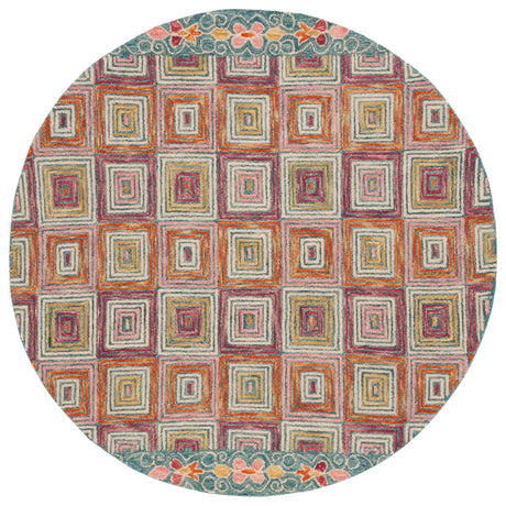 Safavieh Aspen 6'-0" x 6'-0" Rug in Pink / Gold