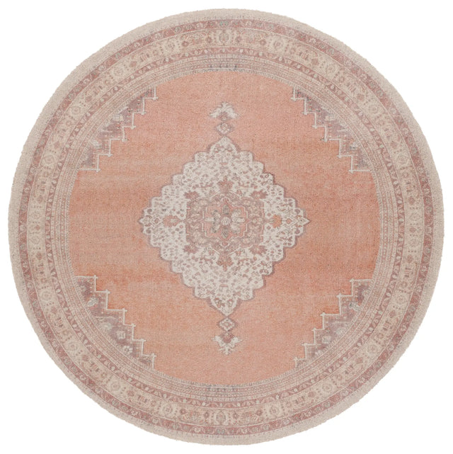 Safavieh Classic Vintage 6'-0" x 6'-0" Rug in Ivory / Light Rust