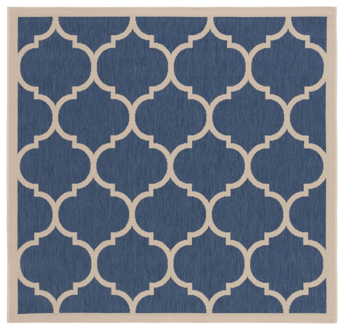 Safavieh Courtyard 5'-3" x 5'-3" Rug in Blue / Beige