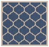 Safavieh Courtyard 5'-3" x 5'-3" Rug in Blue / Beige