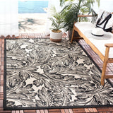 Safavieh Courtyard 5'-3" x 7'-7" Rug in Sand / Black
