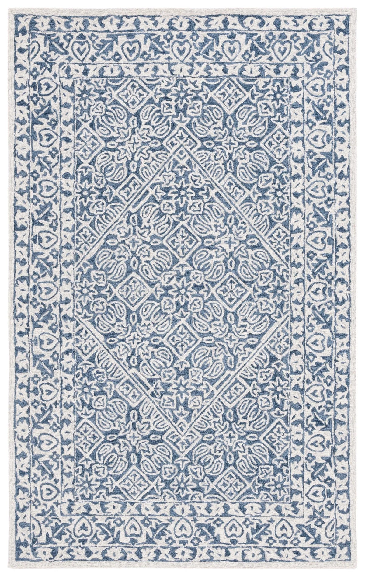 Safavieh Dip Dye 4'-0" x 6'-0" Rug in Blue / Ivory