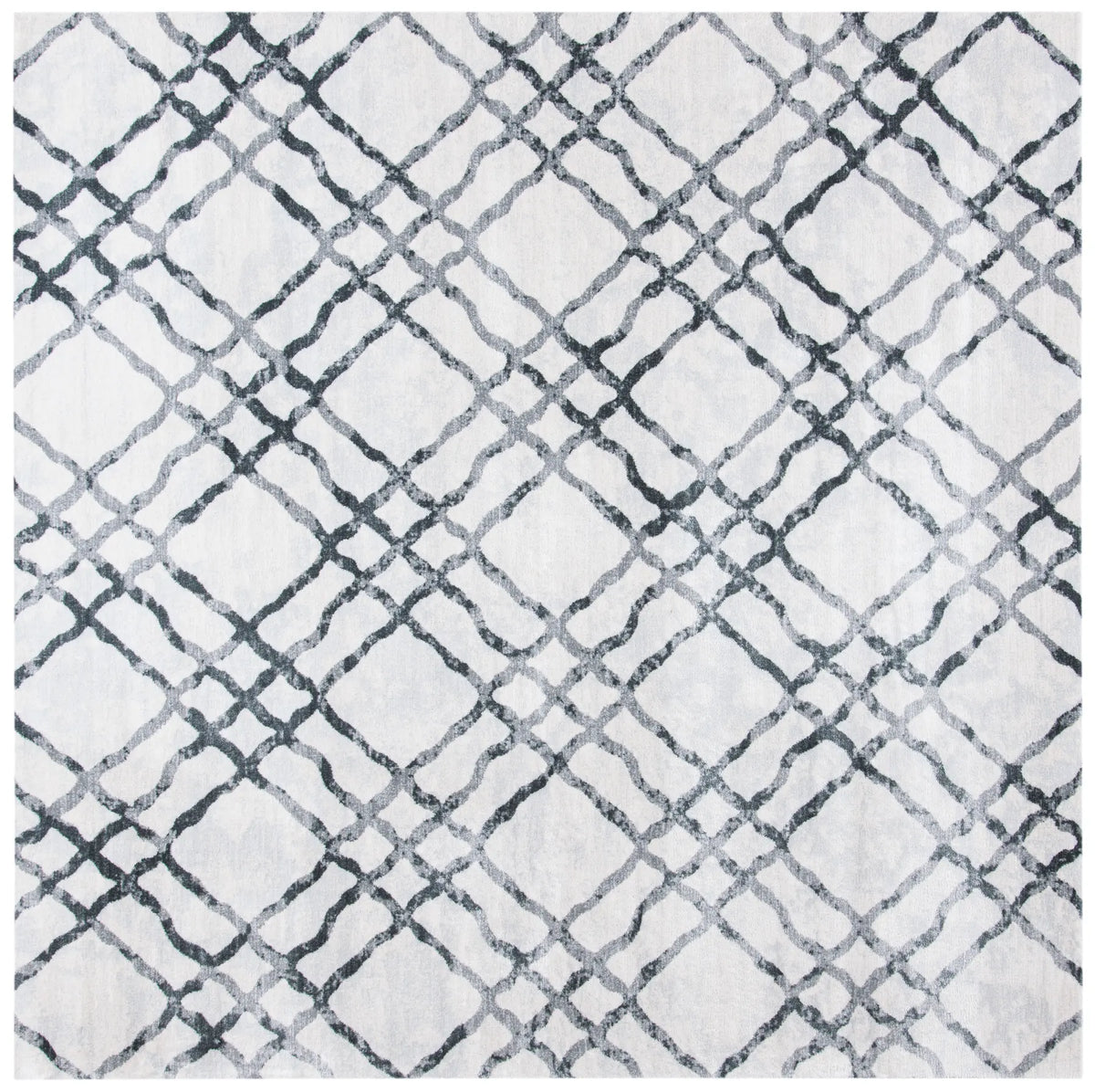 Safavieh Martha Stewart Isabella 6'-7" x 6'-7" Rug in Ivory / Grey