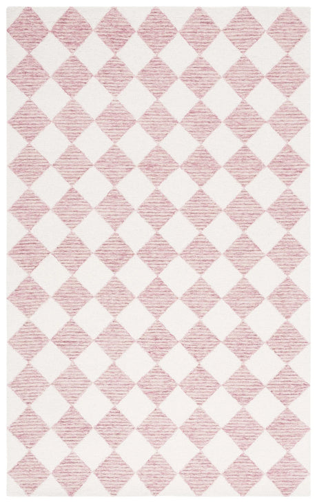 Safavieh Ebony 4'-0" x 6'-0" Rug in Blush Pink / Ivory
