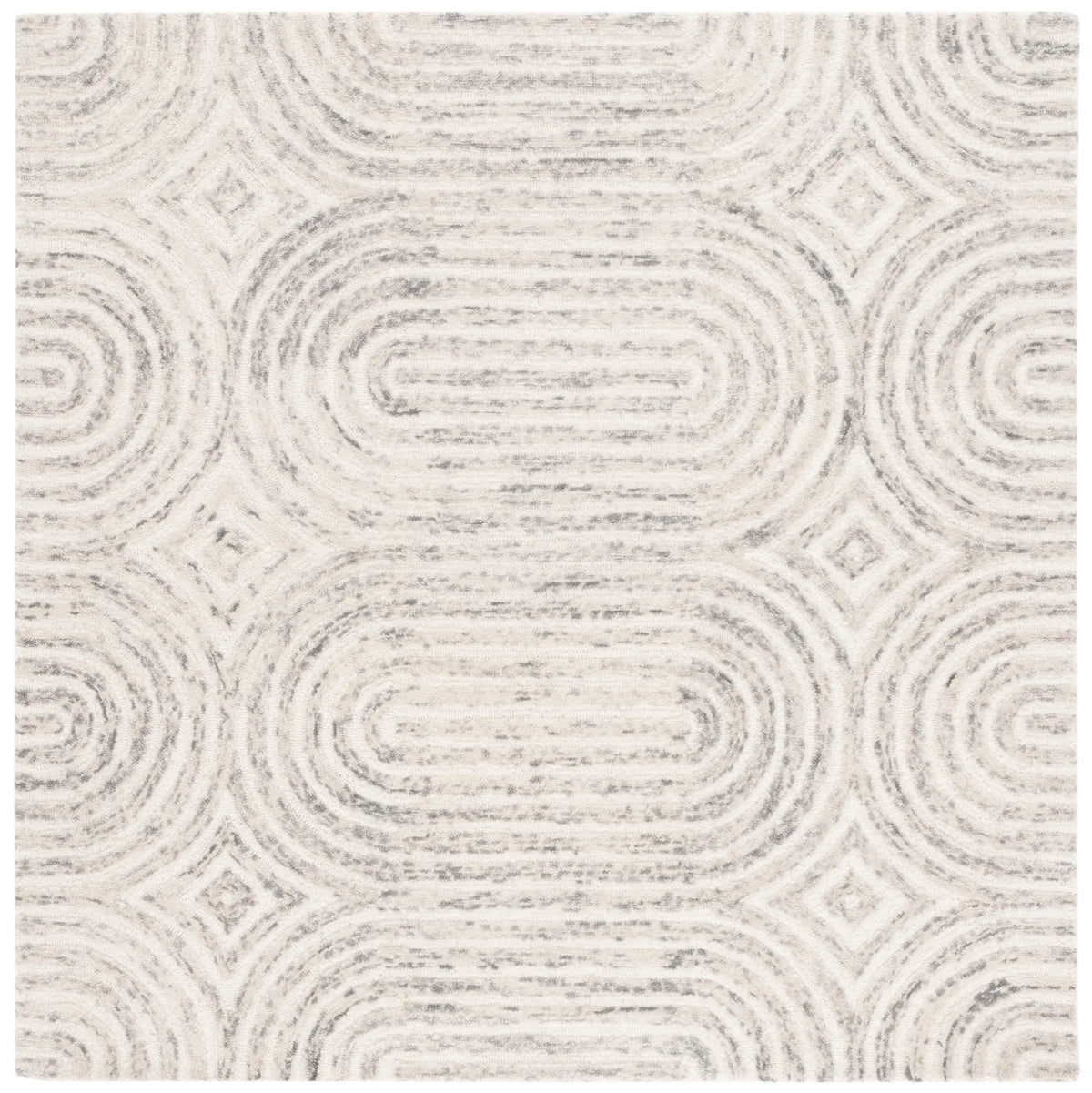 Safavieh Trace 6'-0" x 6'-0" Rug in Grey / Ivory