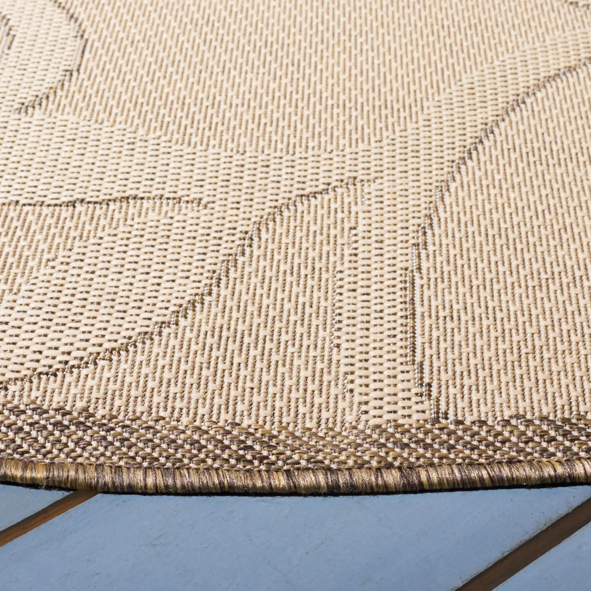 Safavieh Courtyard 6'-7" x 6'-7" Rug in Natural / Brown