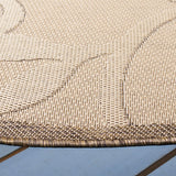 Safavieh Courtyard 6'-7" x 6'-7" Rug in Natural / Brown