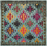 Safavieh Monaco 6'-7" x 6'-7" Rug in Blue / Multi