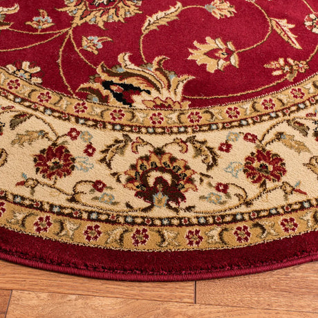 Safavieh Lyndhurst 5'-3" x 5'-3" Rug in Red / Ivory