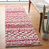 Safavieh Arizona Shag 2'-3" x 8'-0" Rug in Ivory / Red