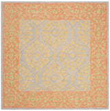 Safavieh Suzani 5'-0" x 5'-0" Rug in Orange / Silver
