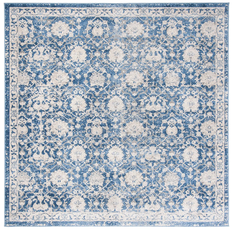 Safavieh Brentwood 6'-7" x 6'-7" Rug in Navy / Creme