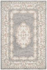 Safavieh Micro-Loop 4'-0" x 6'-0" Rug in Grey / Ivory