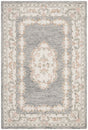 Safavieh Micro-Loop 4'-0" x 6'-0" Rug in Grey / Ivory