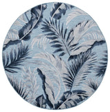 Safavieh Cabana 5'-1" x 5'-1" Rug in Aqua / Navy