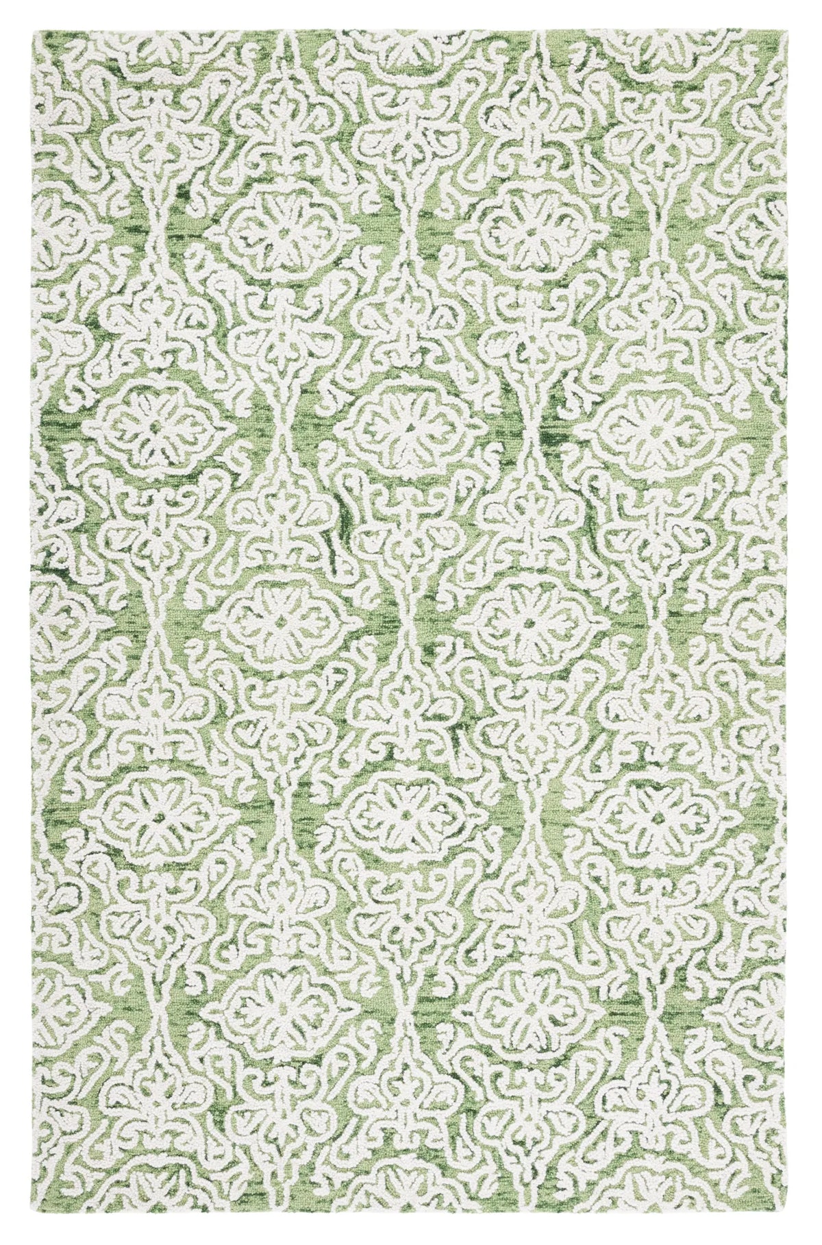 Safavieh Blossom 4'-0" x 6'-0" Rug in Green / Ivory
