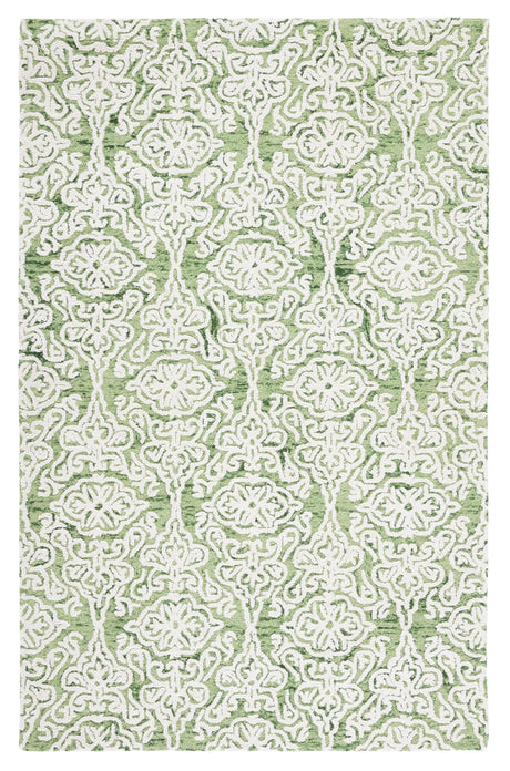 Safavieh Blossom 4'-0" x 6'-0" Rug in Green / Ivory