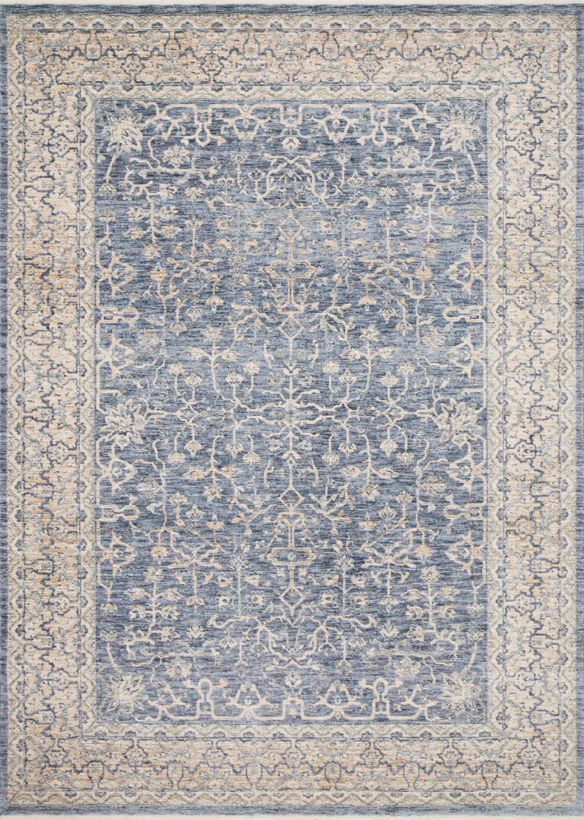 Loloi Pandora Pan-04 Dark Blue / Ivory Rugs - main flat
