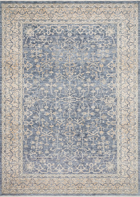 Loloi Pandora Pan-04 Dark Blue / Ivory Rugs - main flat