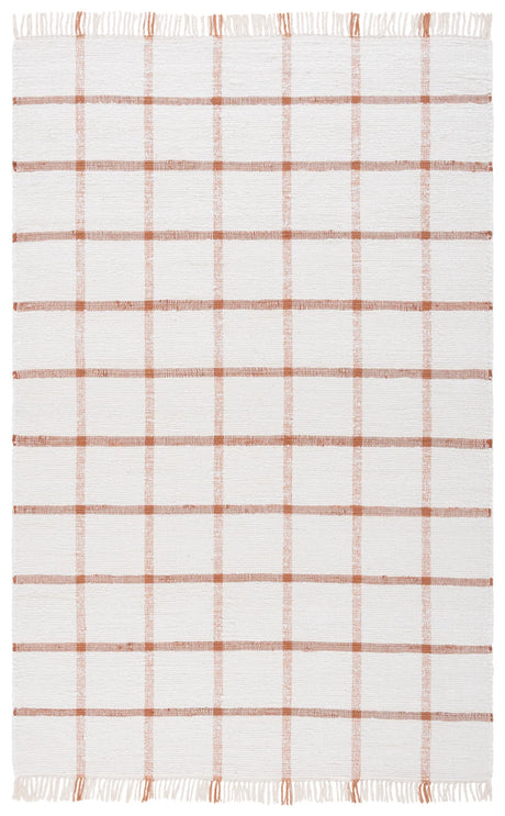 Safavieh Montauk 4'-0" x 6'-0" Rug in Ivory / Rust