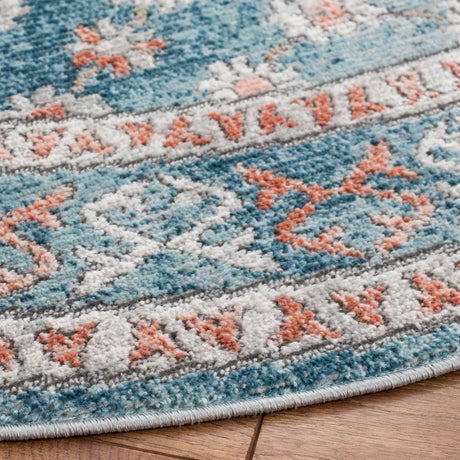 Safavieh Shivan 6'-7" x 6'-7" Rug in Blue / Rose
