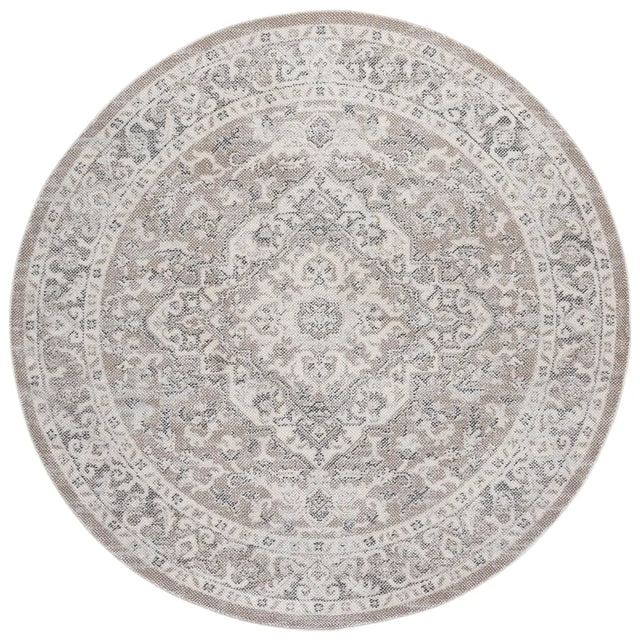 Safavieh Harrison 6'-7" x 6'-7" Rug in Beige / Ivory Grey