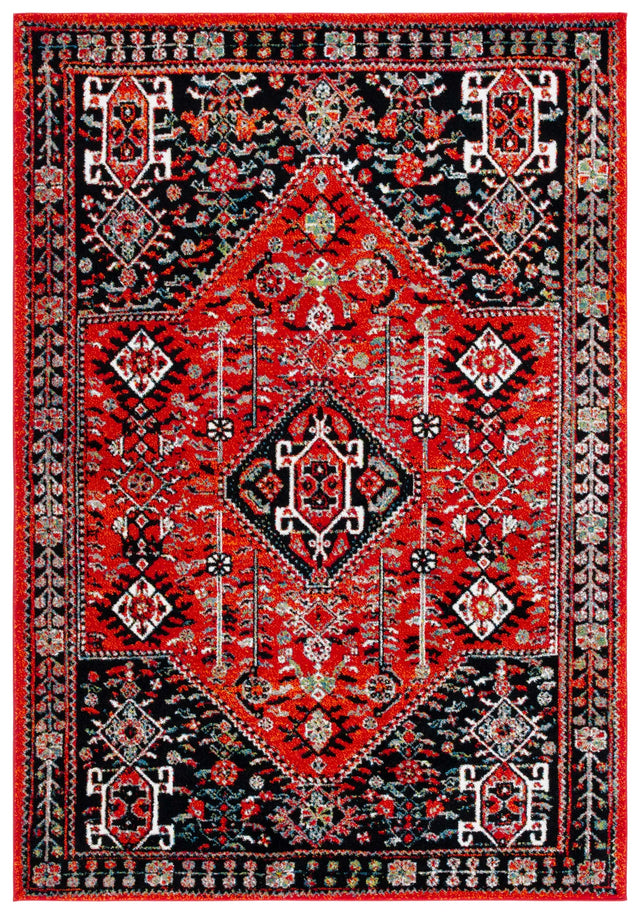 Safavieh Vintage Hamadan 4'-0" x 6'-0" Rug in Red / Black