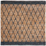 Safavieh Natural Fiber 6'-0" x 6'-0" Rug in Natural / Black