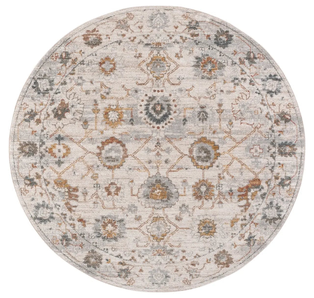 Safavieh Vintage Rosewood 6'-3" x 6'-3" Rug in Ivory / Grey Rust