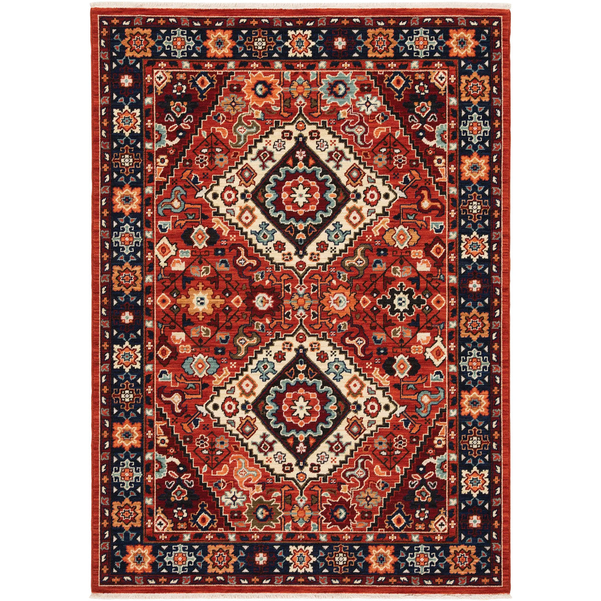 Oriental Weavers Sphinx Lilihan 2061V Red/ Blue Rugs - main flat