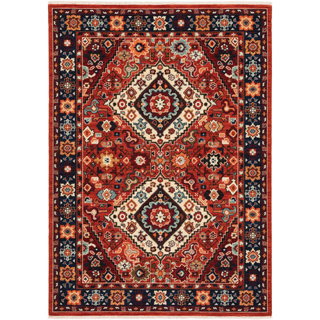 Oriental Weavers Sphinx Lilihan 2061V Red/ Blue Rugs - main flat