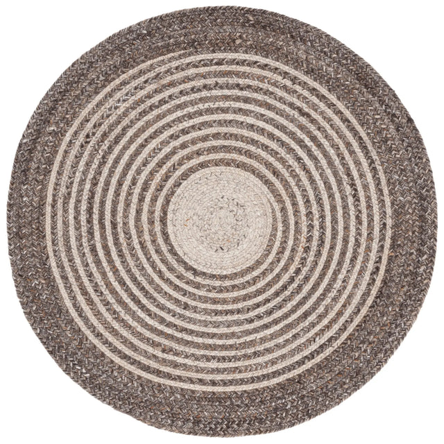 Safavieh Braided 3'-0" x 3'-0" Rug in Brown / Beige