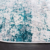 Safavieh Amalfi 6'-7" x 6'-7" Rug in Cream / Turquoise
