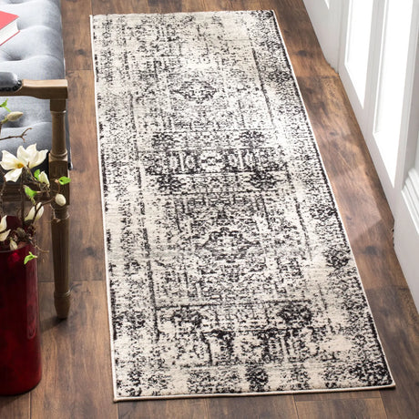 Safavieh Evoke 2'-2" x 11'-0" Rug in Ivory / Black