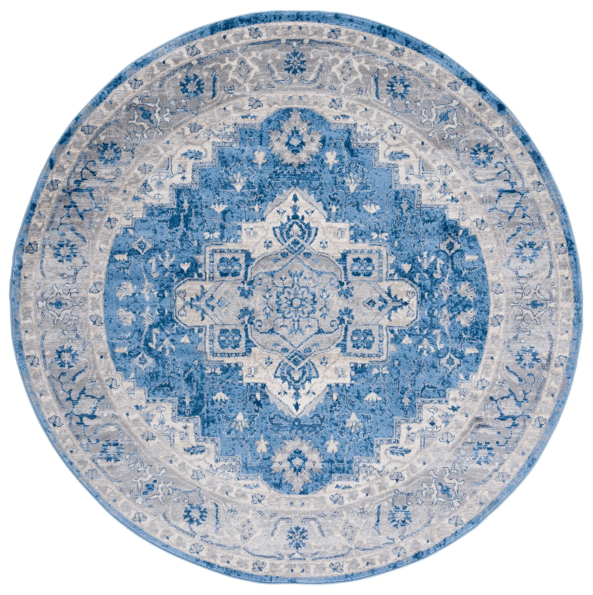 Safavieh Brentwood 6'-7" x 6'-7" Rug in Blue / Grey