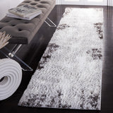 Safavieh Berber Shag 2'-3" x 8'-0" Rug in Light Grey / Dark Grey