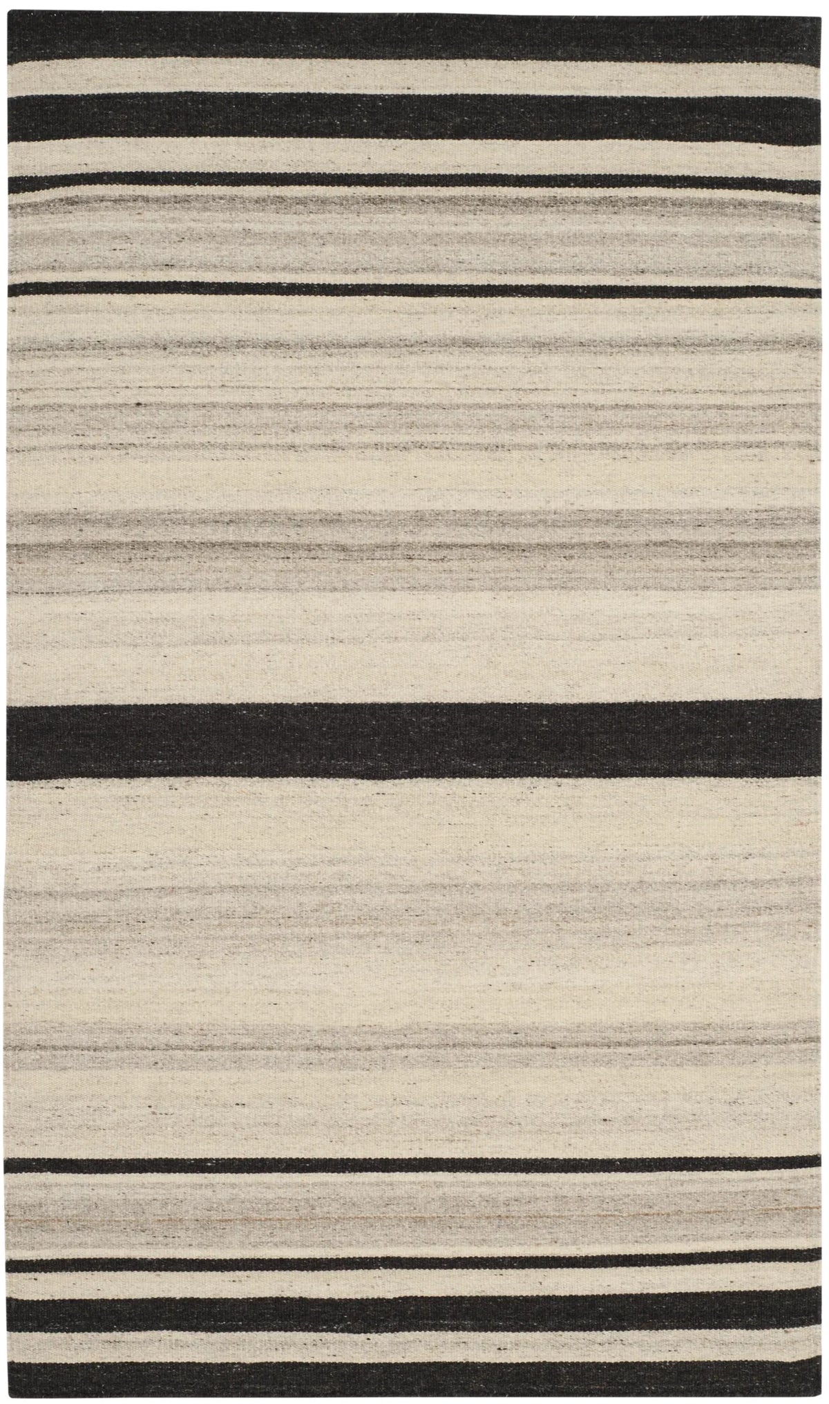 Safavieh Dhurries 3'-0" x 5'-0" Rug in Natural / Grey