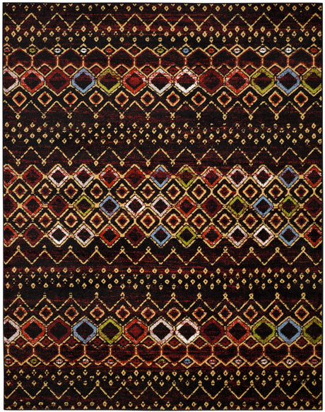 Safavieh Amsterdam 10'-0" x 14'-0" Rug in Black / Multi