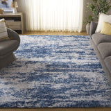 Safavieh Berber Shag 200 10'-0" x 14'-0" Rug in Beige / Blue