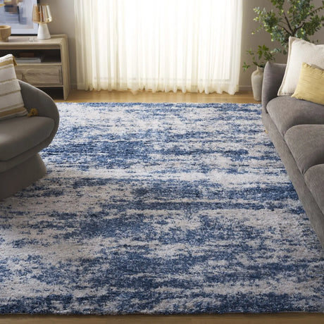 Safavieh Berber Shag 200 10'-0" x 14'-0" Rug in Beige / Blue