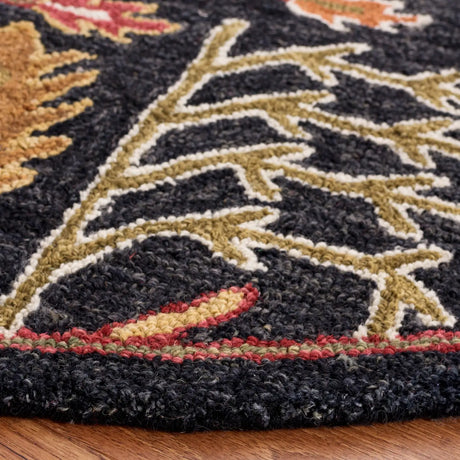 Safavieh Aspen 7'-0" x 7'-0" Rug in Black / Red