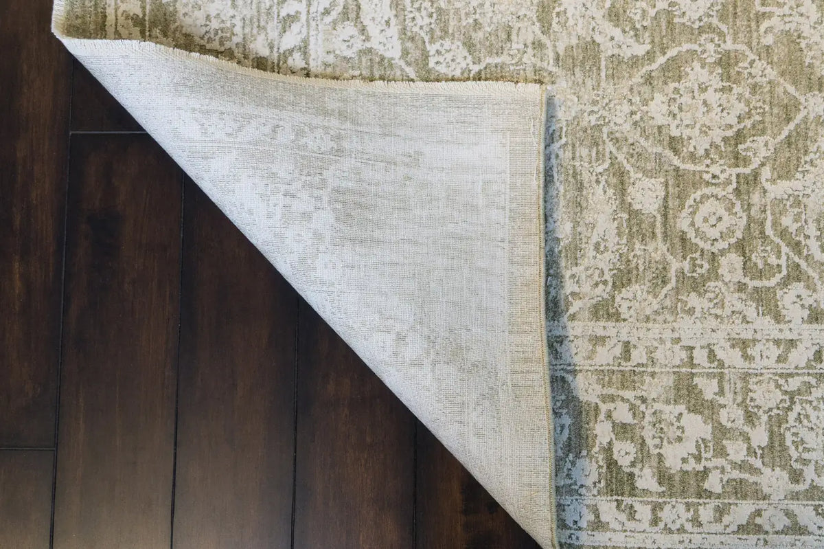 Dynamic Rugs Canyon 15475 Power Loomed Traditional Beige/Light Beige/Cream Rug - Corner