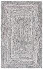 Safavieh Braided 4'-0" x 6'-0" Rug in Black / Navy