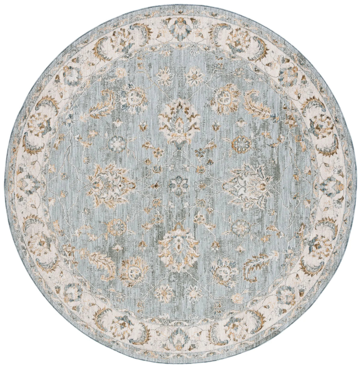 Safavieh Hamilton 6'-7" x 6'-7" Rug in Blue / Gold