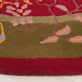 Safavieh Metro 6'-0" x 6'-0" Rug in Red / Green