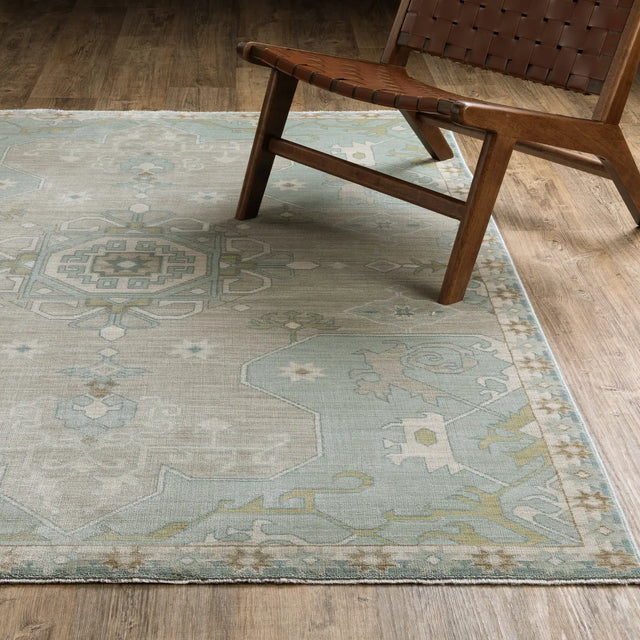Oriental Weavers Sphinx Maeve MAE12 Blue Rugs - angle/detail