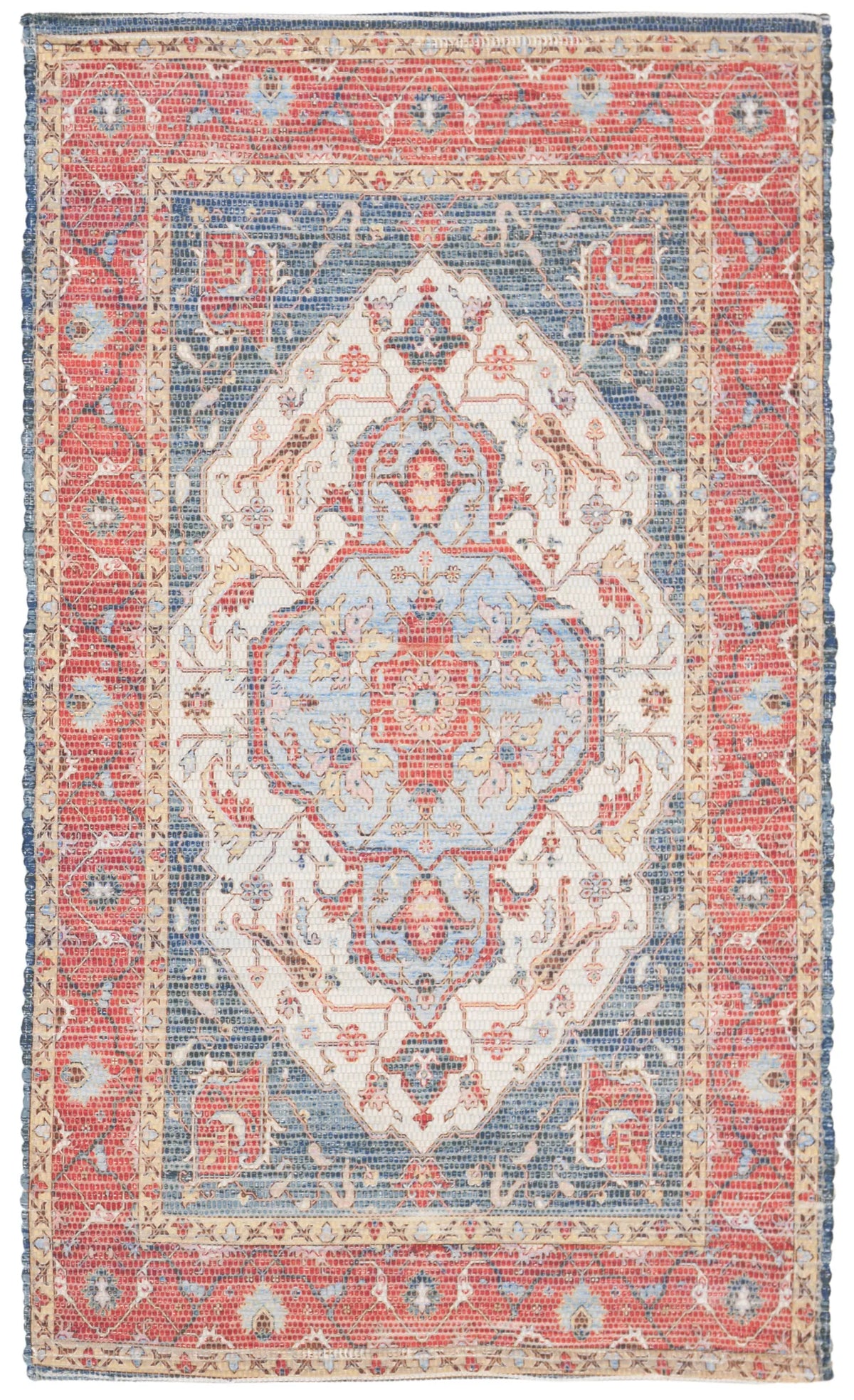 Safavieh Saffron 3'-0" x 5'-0" Rug in Fuchsia / Blue
