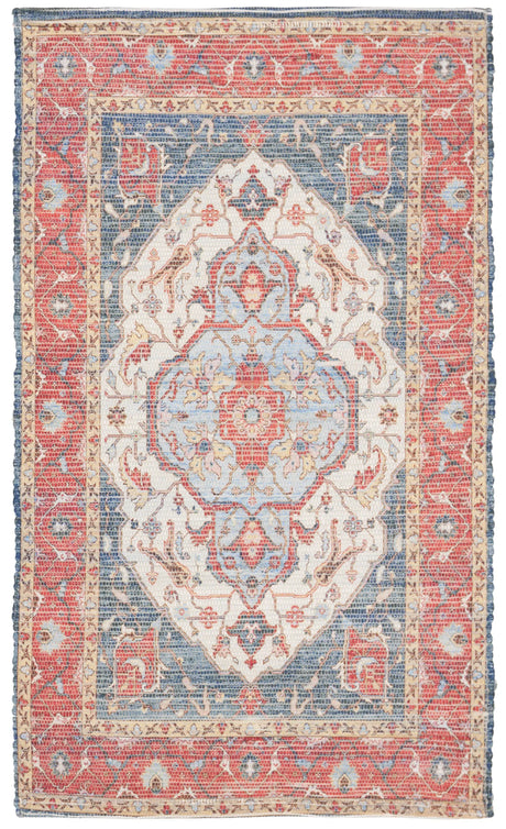 Safavieh Saffron 3'-0" x 5'-0" Rug in Fuchsia / Blue