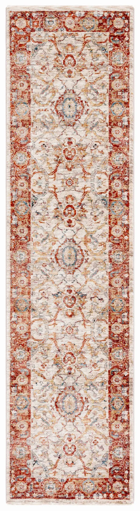 Safavieh Valencia 2'-0" x 8'-0" Rug in Ivory / Rust